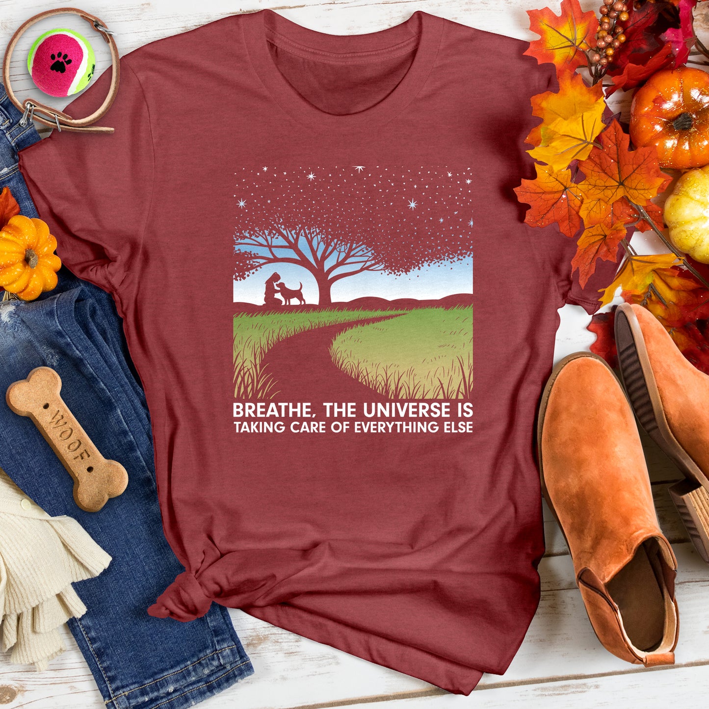 Breathe Universe Taking Care Of Tee