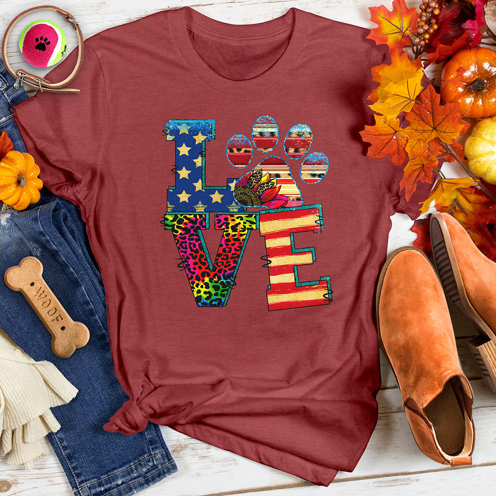 Love Paw Print Tee