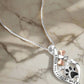 I Love You Forever & Ever Paw Necklace