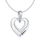 Loved Footsteps Heart Necklace