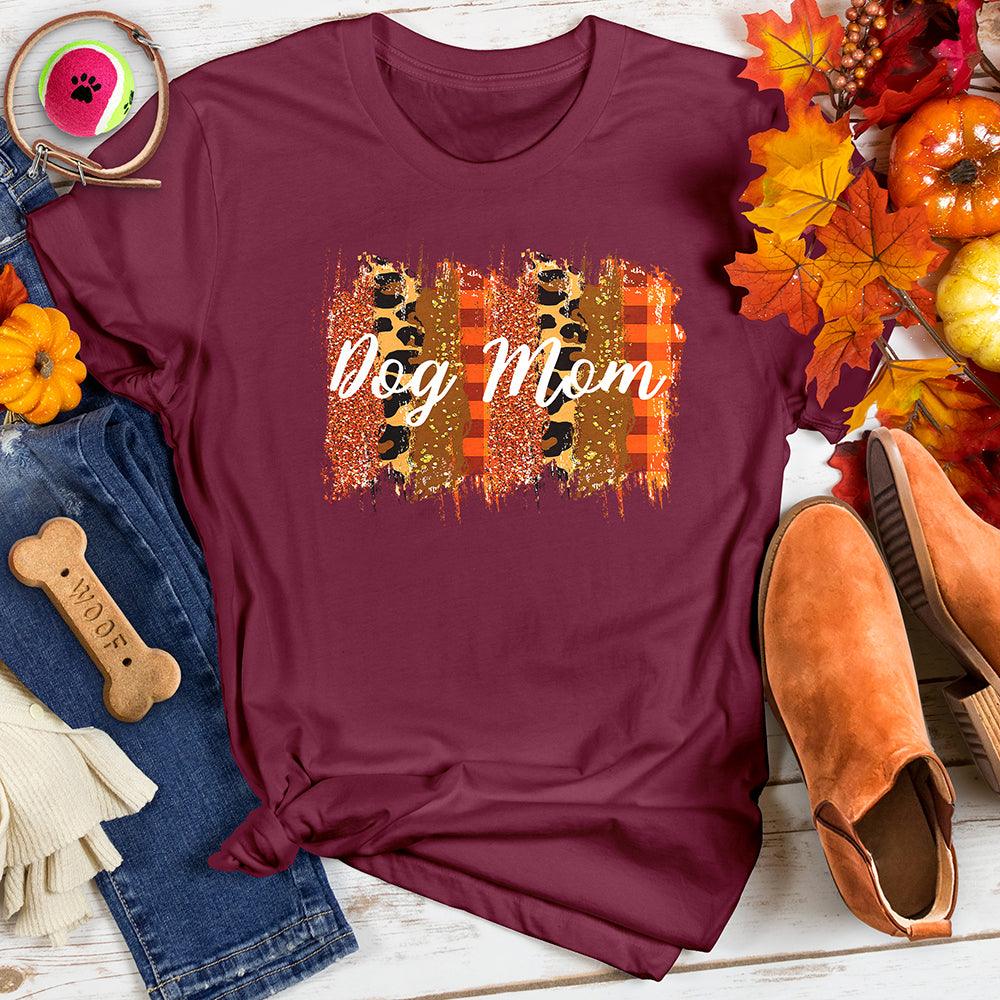 Dog Mom Fall Leopard Tee