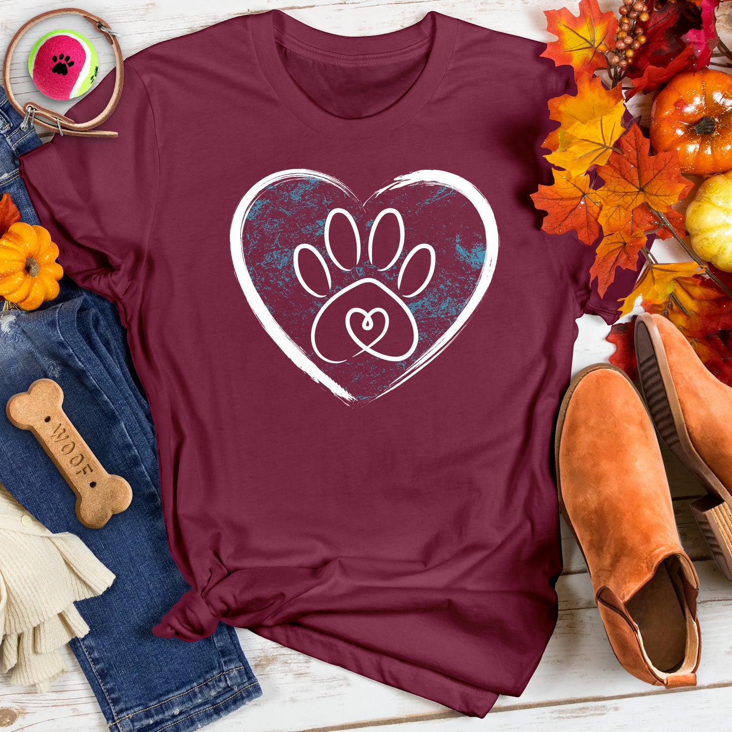 Heart & Paw Connection Tee