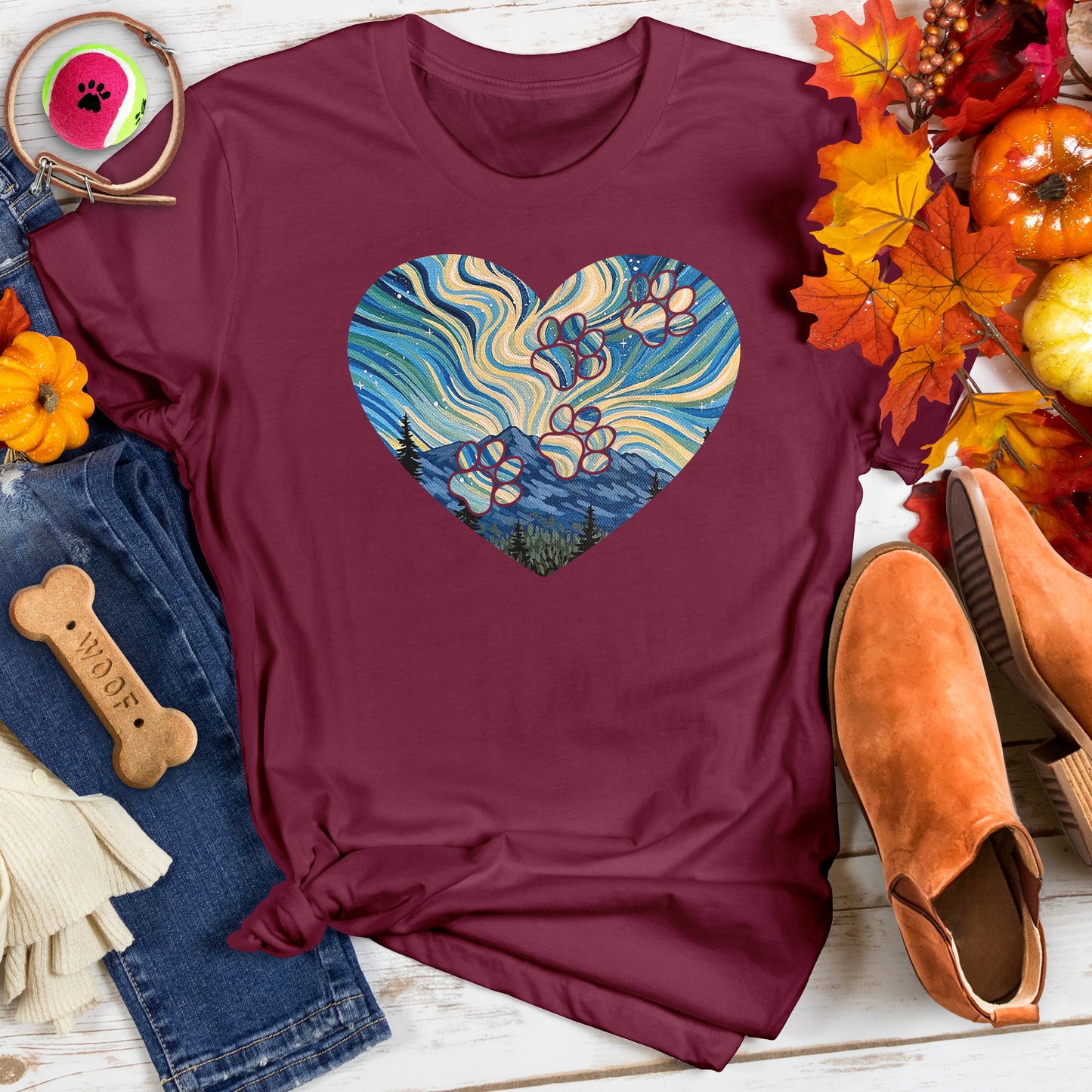 Starry Night Paws Tee