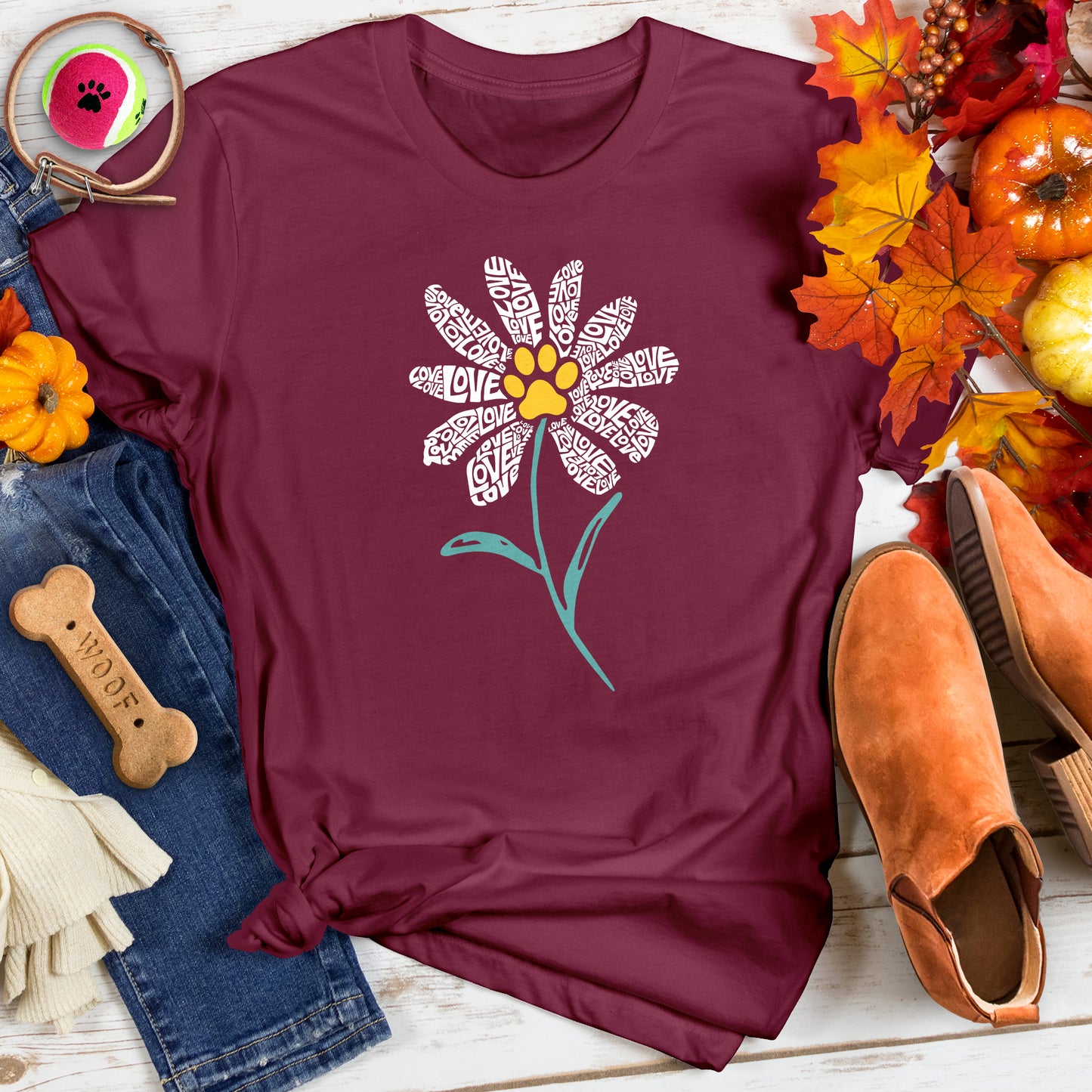 Paw Petals Love in Bloom Tee