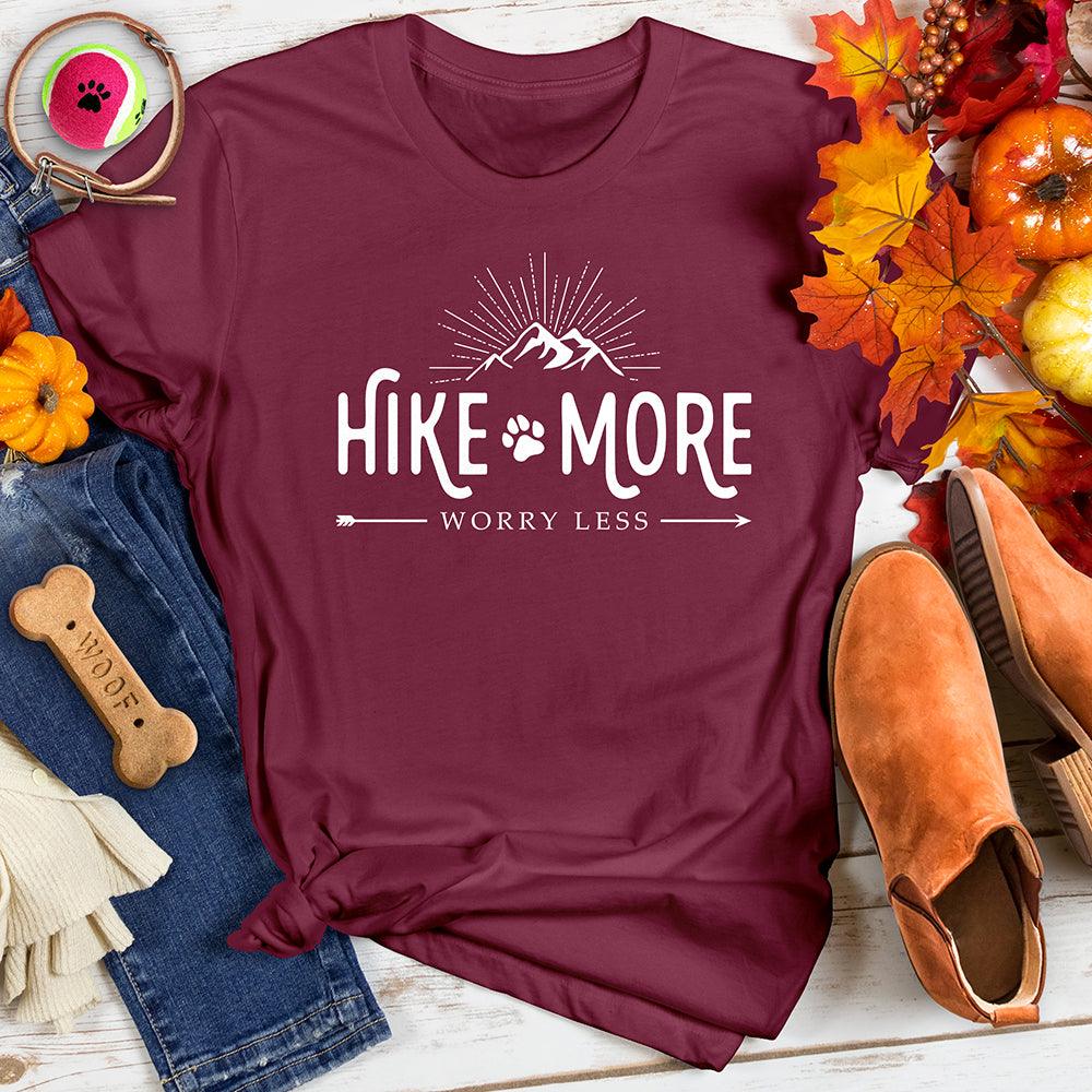 Hike More Worry Less Mountain Tee