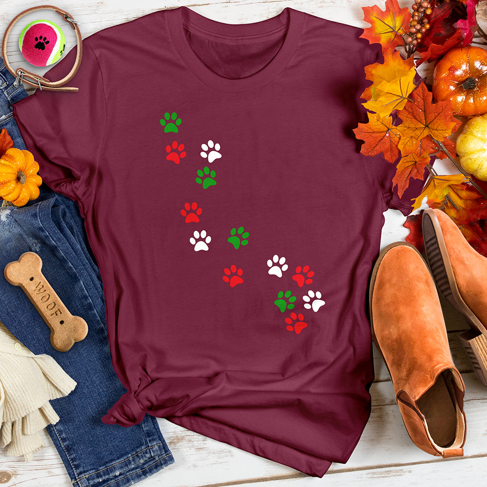 Holiday Paw Trail Tee