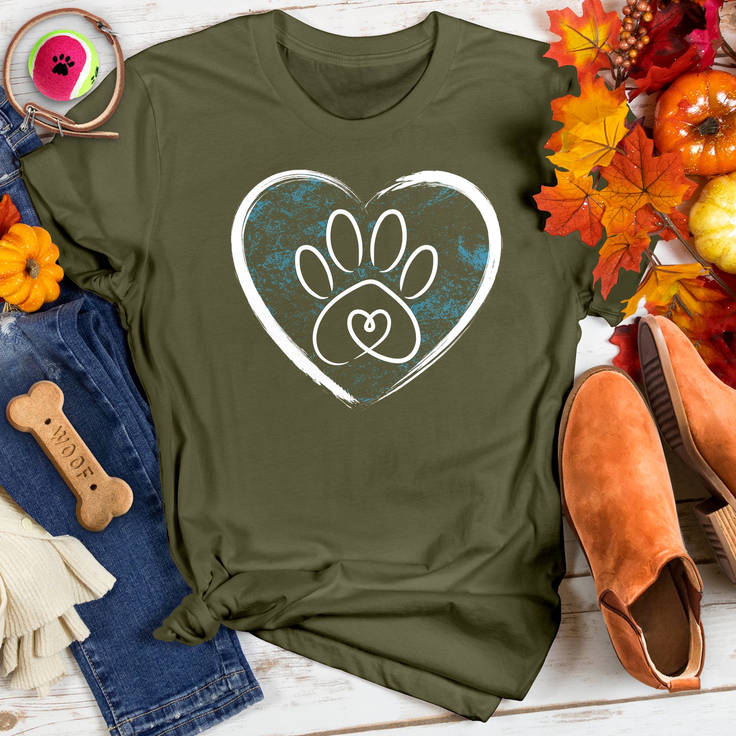 Heart & Paw Connection Tee