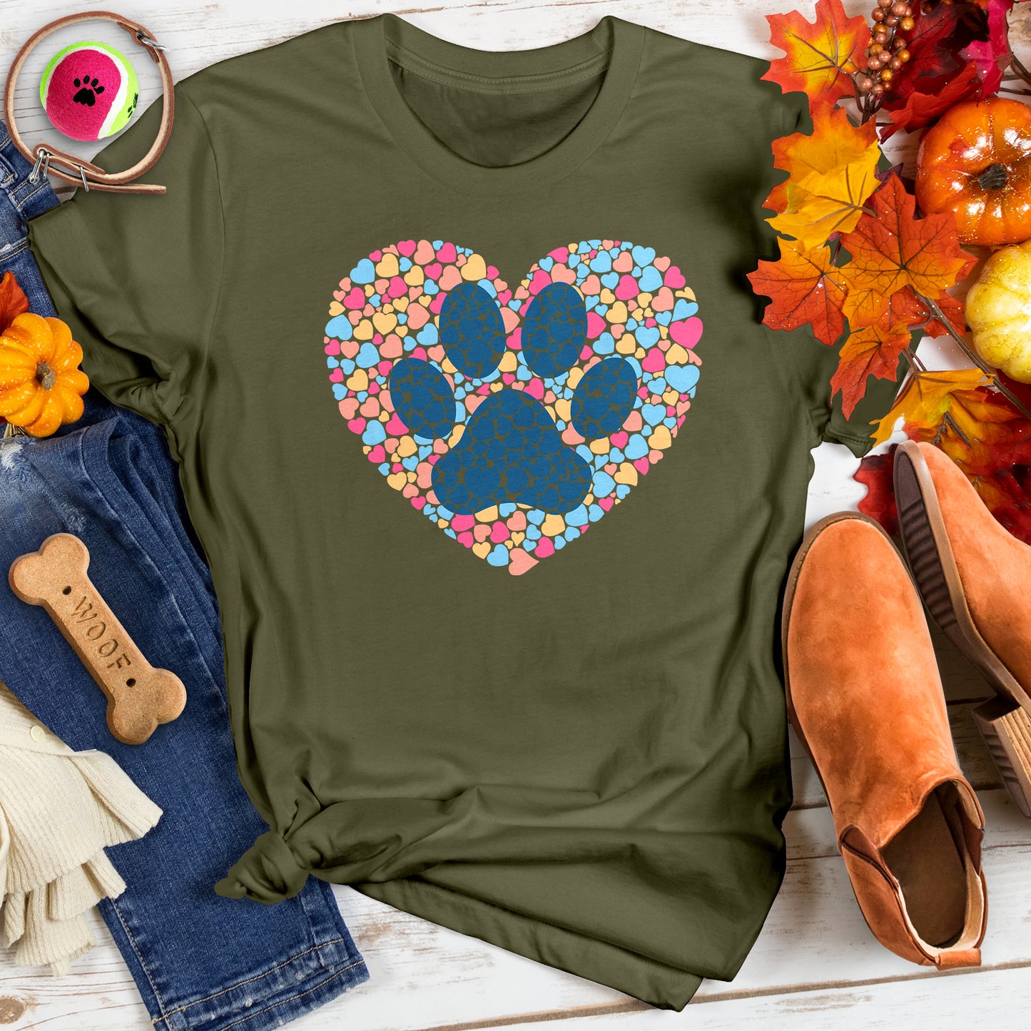Paw of Love Abstract Tee