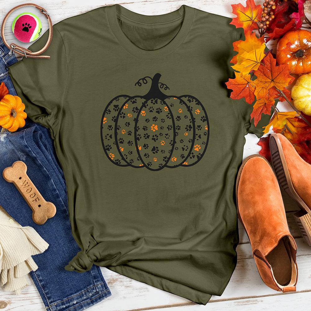 Pumpkin Paw Print Tee