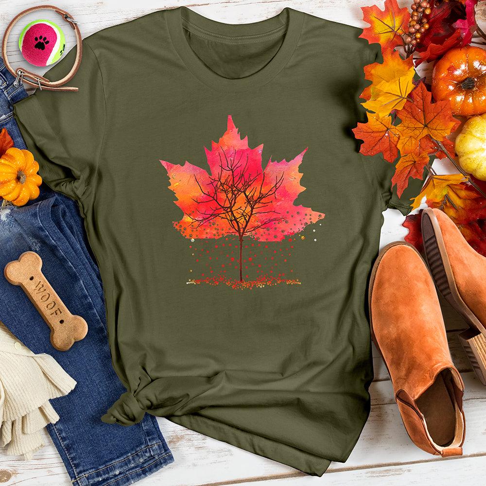 Falling Leaves Paw Tee