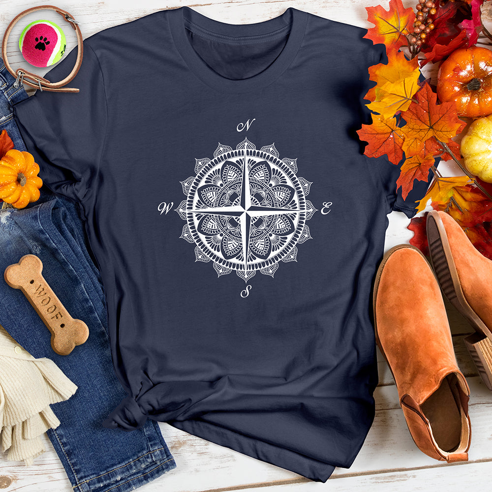 Compass Mandala Style Tee