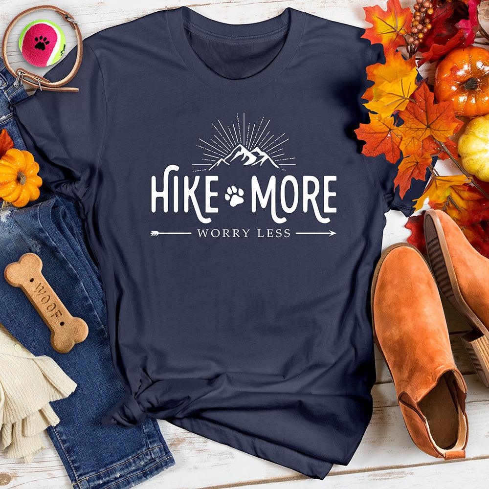 Hike More Worry Less Mountain Tee