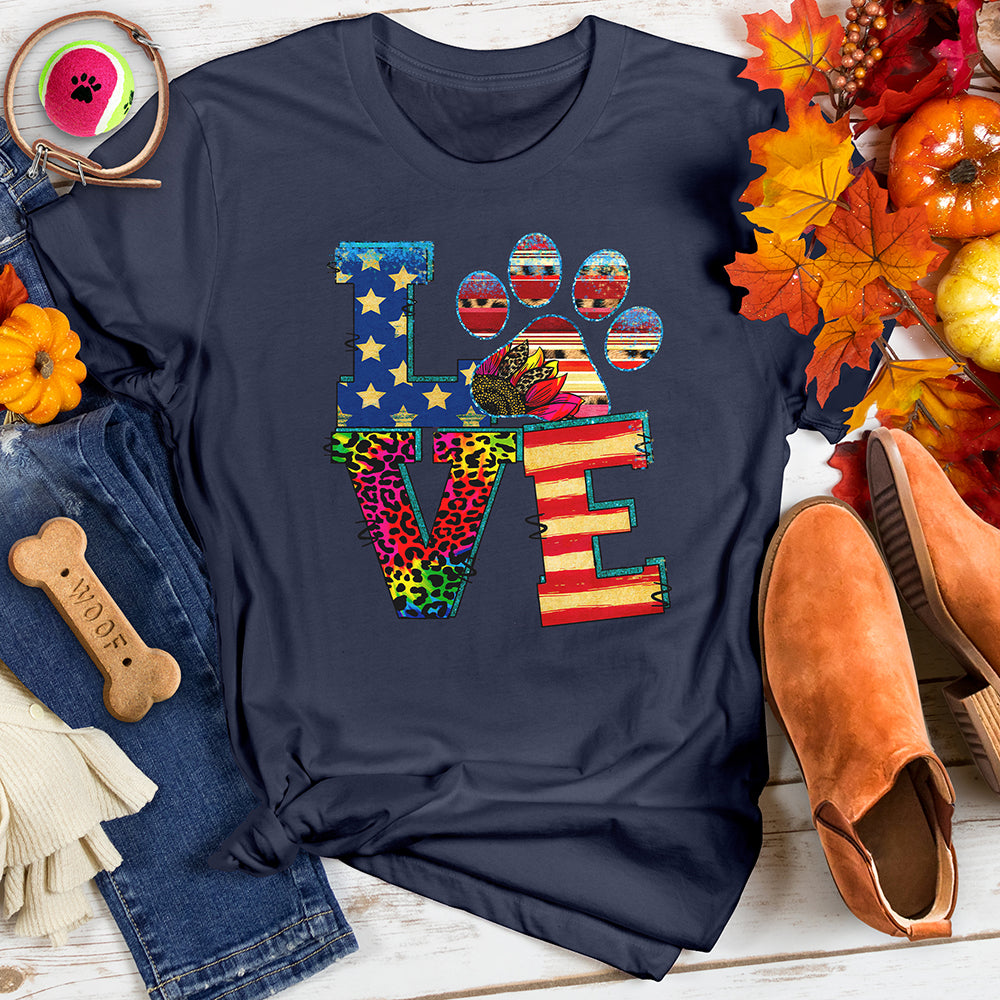 Love Paw Print Tee