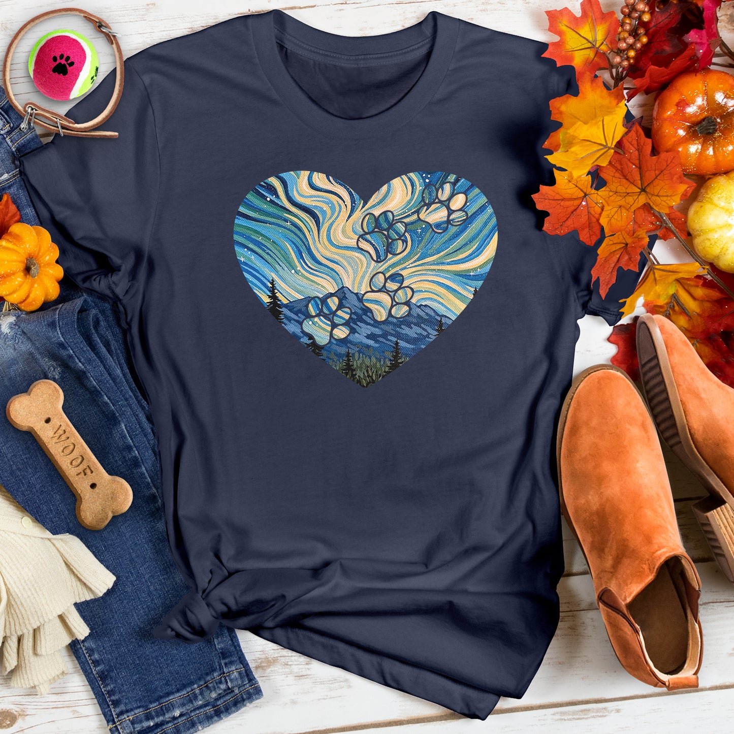 Starry Night Paws Tee