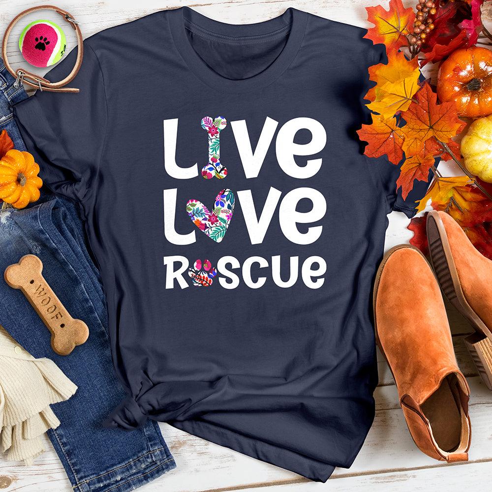 Live Love Rescue Floral Tee