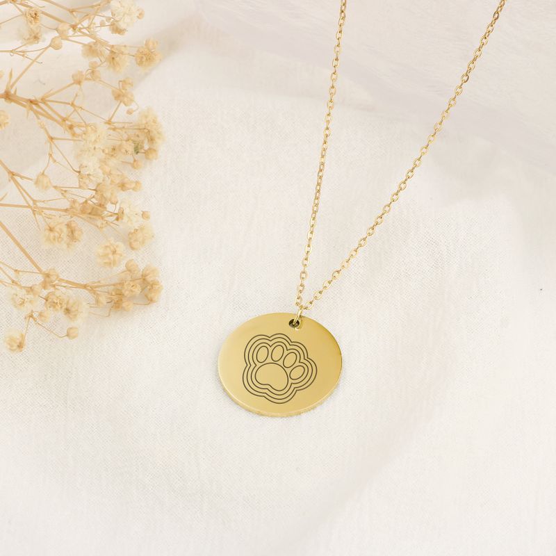 Golden Paw Aura Necklace