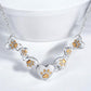 Golden Paws Heart Cascade Necklace