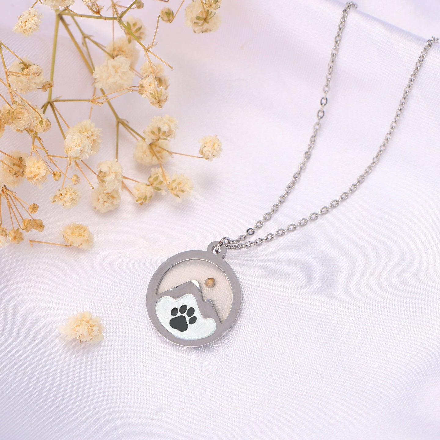 Moving Mountains Paw Necklace