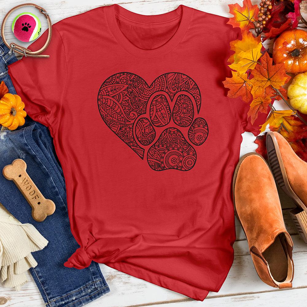 Heart Paw Mandala Tee