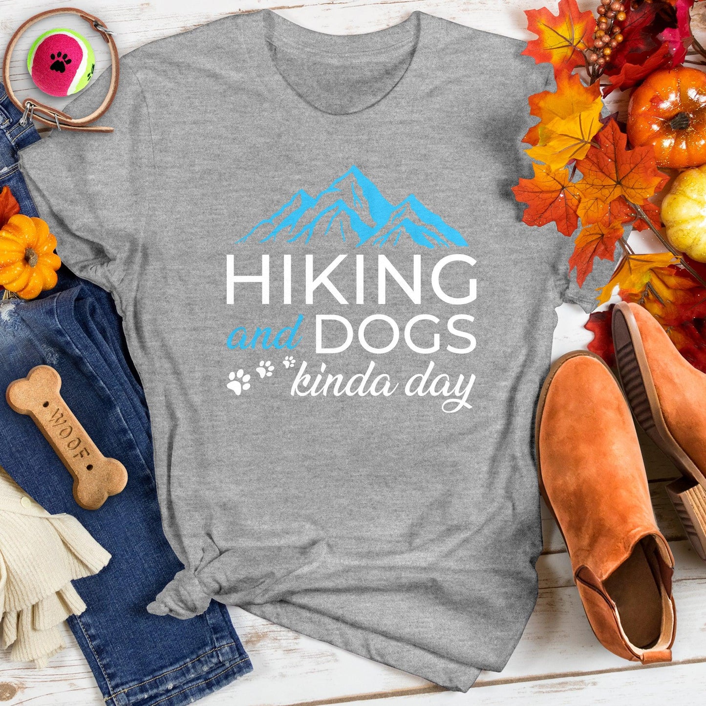Hiking and Dogs Kinda Day Tee