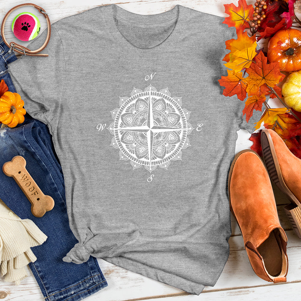 Compass Mandala Style Tee