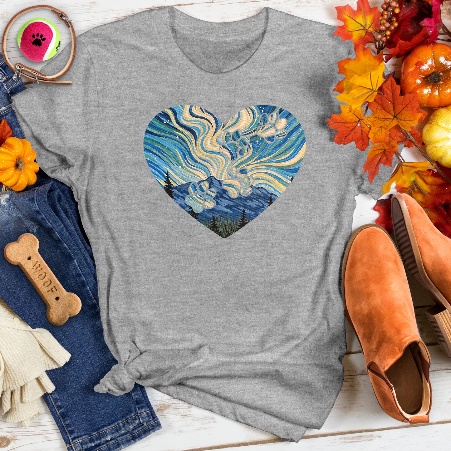 Starry Night Paws Tee