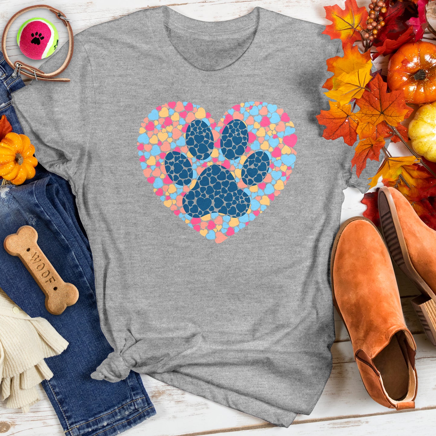 Paw of Love Abstract Tee