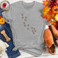 Cheetah Paw Print Path Tee