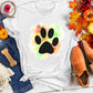 Pastel Paw Splash tee
