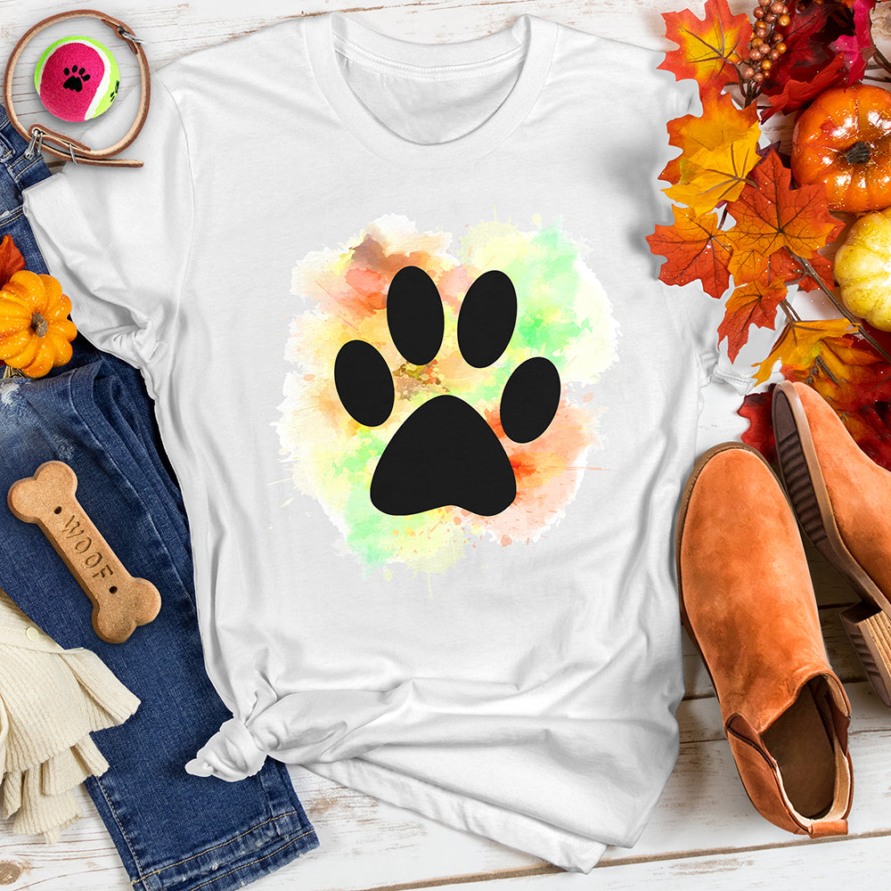 Pastel Paw Splash tee