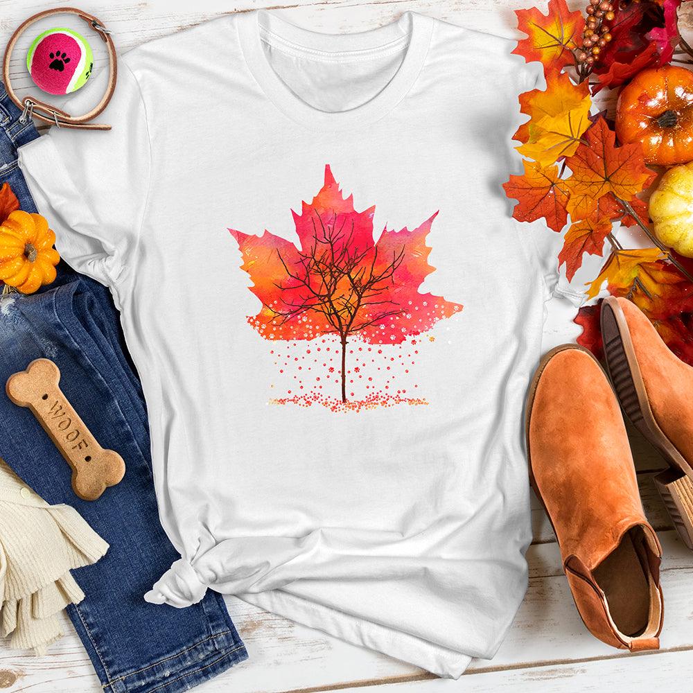 Falling Leaves Paw Tee