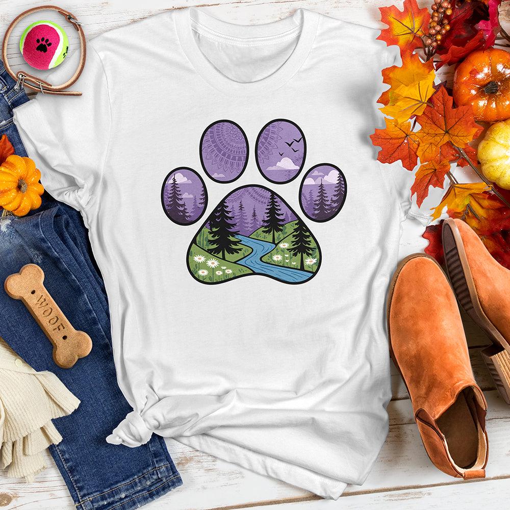 Stylized Paw Print Tee