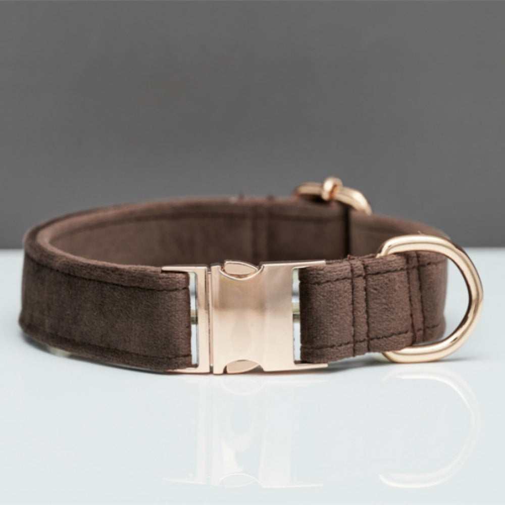 Velvet Dog Collar & Leash