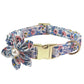 Pearl Flower Patterned Collar & Leash