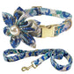 Pearl Flower Patterned Collar & Leash