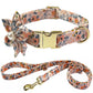 Pearl Flower Patterned Collar & Leash
