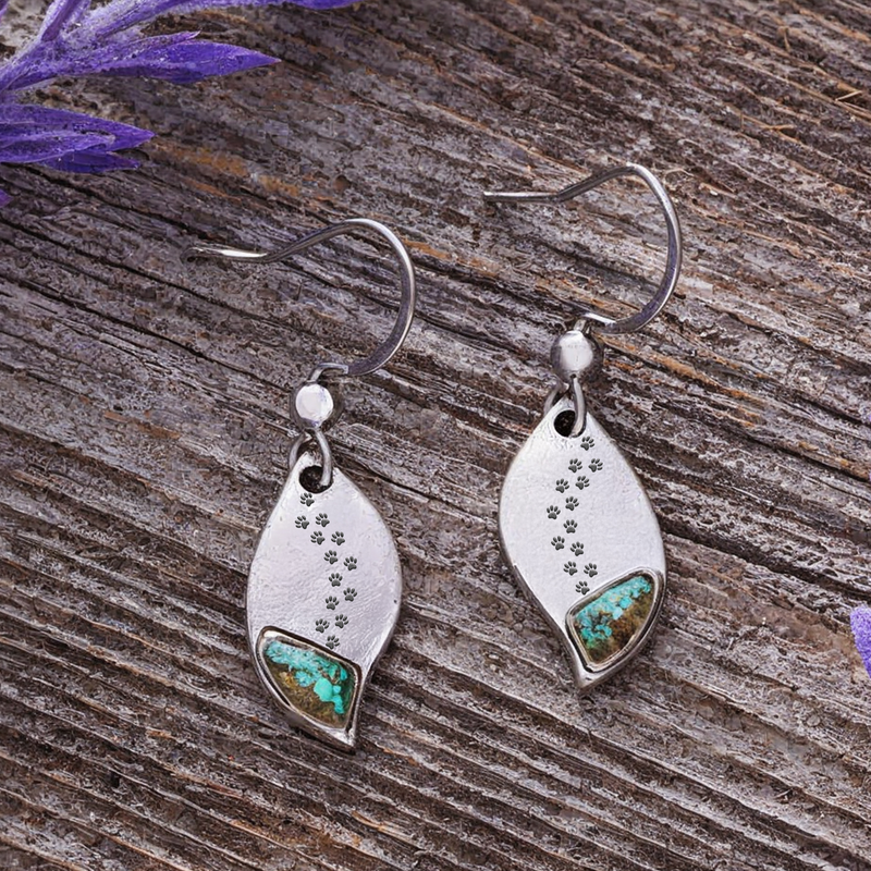 Forest Paw Petal Earrings