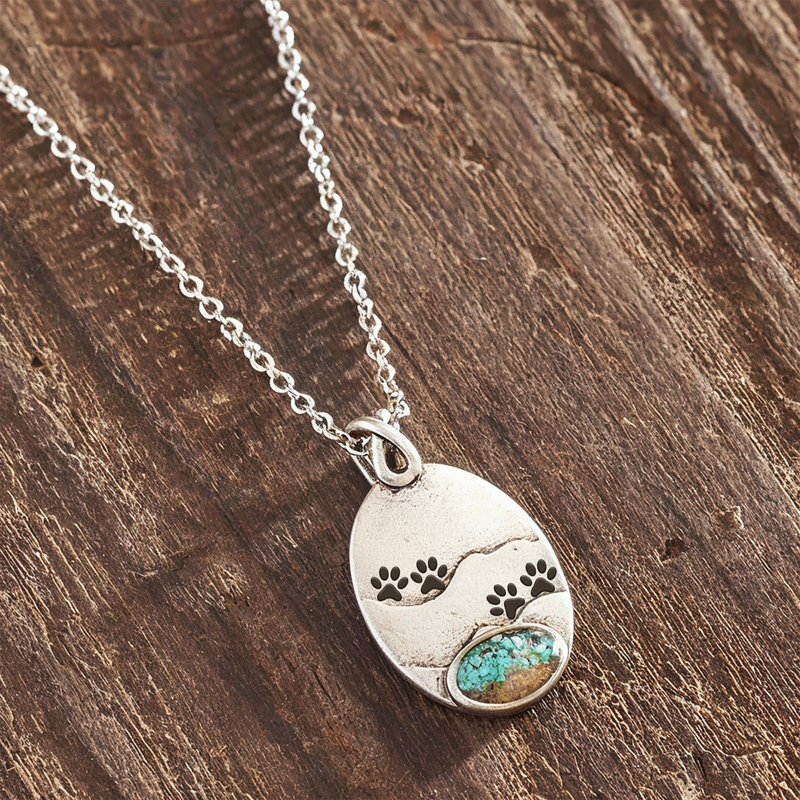 Pawprints on the Trail Necklace