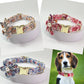 Pearl Flower Patterned Collar & Leash